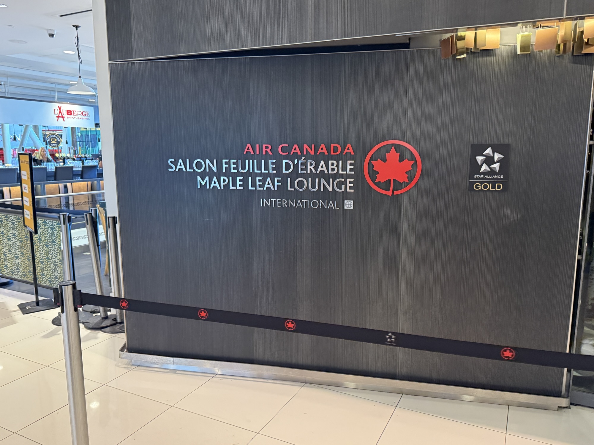 Air Canada Maple Leaf Lounge Montreal International entrance